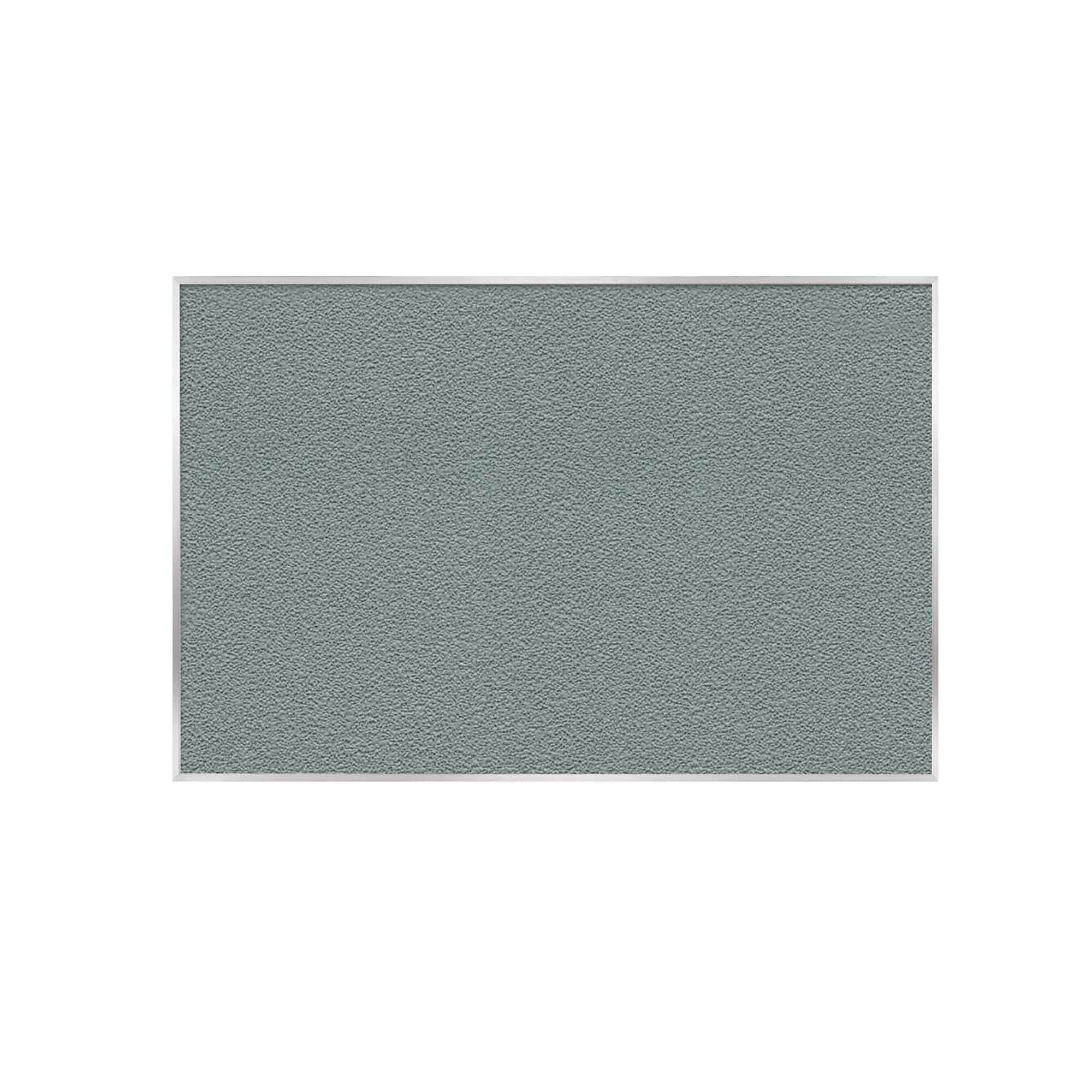 Ghent, Vinyl Bulletin Board w/Alum, 3ft.x5ft., Stone, Color Finish Gray, Model# AV35-199